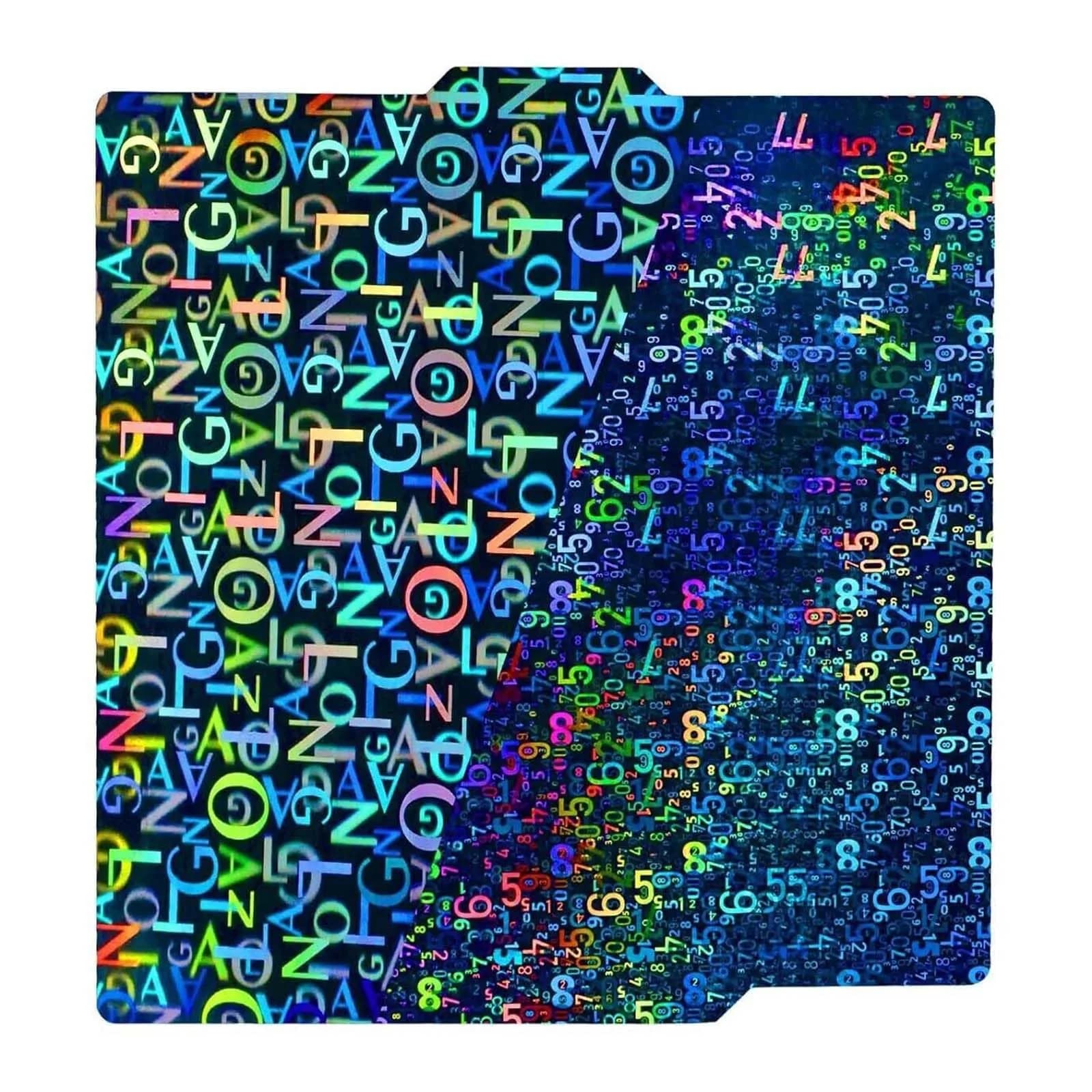 IdeaFormer-3D PEH Build Plate for Bambu Lab X1/X1C/X1E/A1/P1P/P1S/P2S/X2D 256x256mm | Double Sided Smooth Holographic Print Plate — PEN(Digit+Letter)