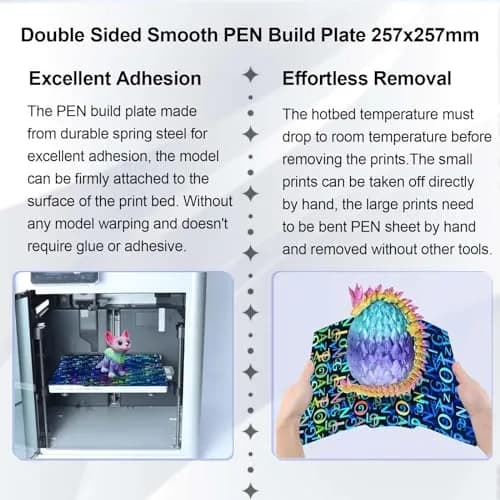 IdeaFormer-3D PEN Build Plate 257x257mm | Abstract Holographic Effect Spring Steel Sheet for Bambu Lab Printers thumbnail 6