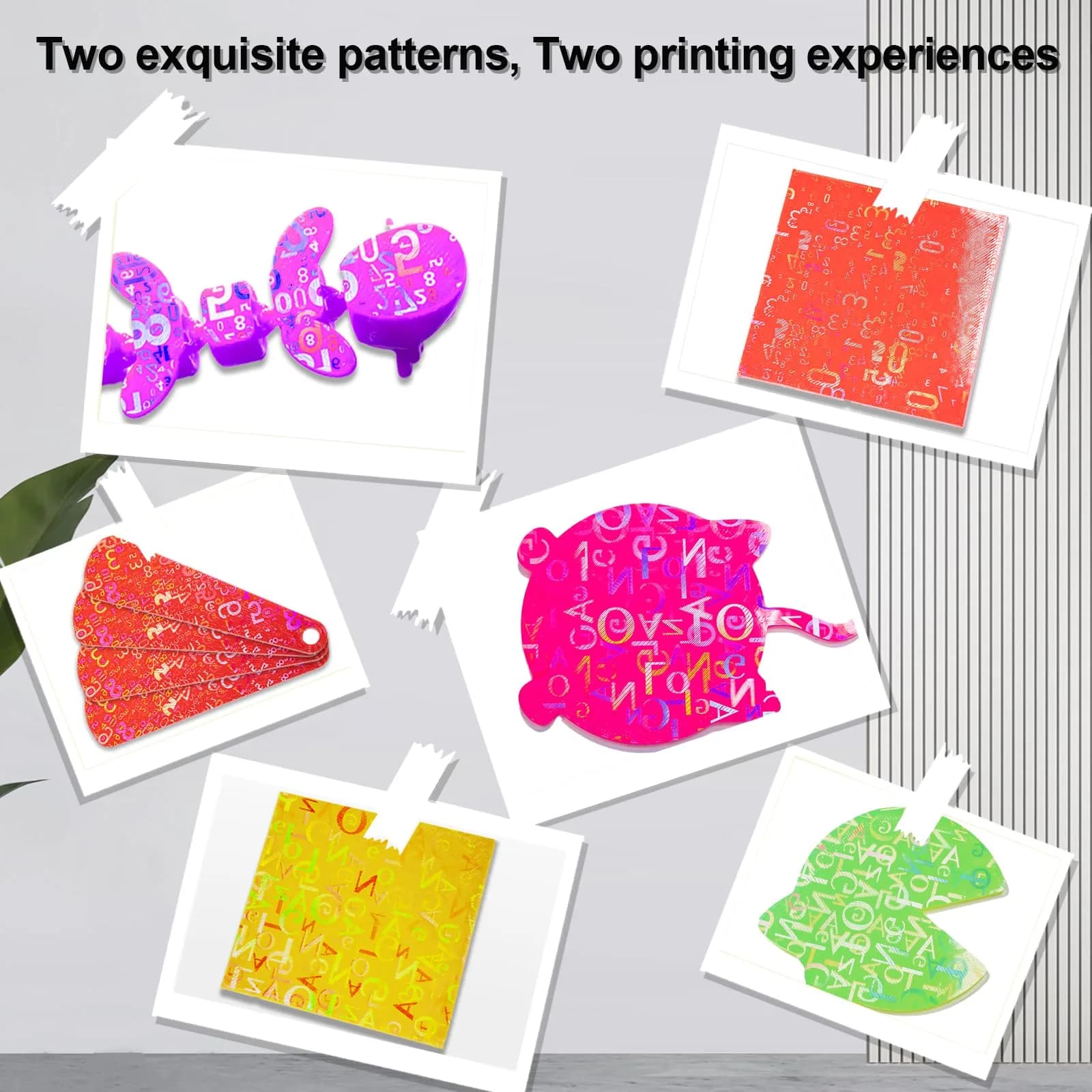IdeaFormer-3D PEN Build Plate 257x257mm | Abstract Holographic Effect Spring Steel Sheet for Bambu Lab Printers - view 7
