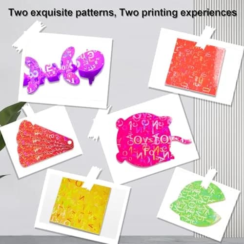 IdeaFormer-3D PEN Build Plate 257x257mm | Abstract Holographic Effect Spring Steel Sheet for Bambu Lab Printers thumbnail 7