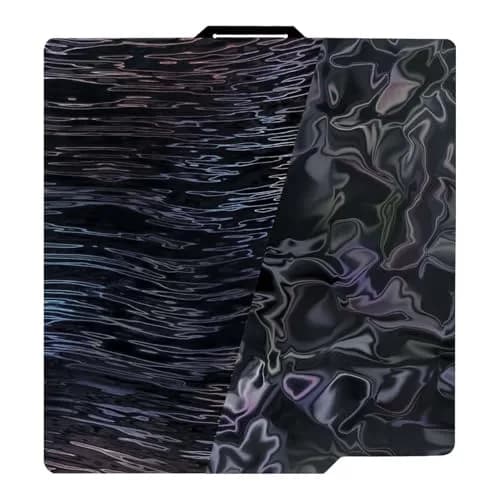 IdeaFormer-3D PER Build Plate 257x257 mm | Abstract Water Ripples+Wood Grain for Bambu Lab Printers thumbnail 1