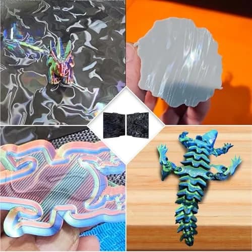 IdeaFormer-3D PER Build Plate 257x257 mm | Abstract Water Ripples+Wood Grain for Bambu Lab Printers thumbnail 7