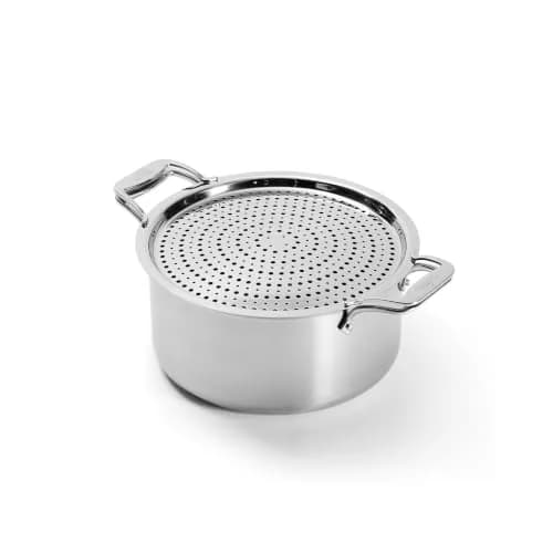 All-Clad D5 Stainless 8 Qt Stockpot & Splatter Screen | Made in USA, Even Heating, Durable, Induction Safe thumbnail 1