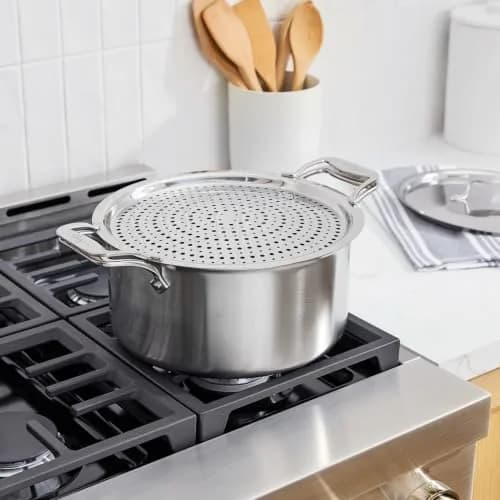 All-Clad D5 Stainless 8 Qt Stockpot & Splatter Screen | Made in USA, Even Heating, Durable, Induction Safe thumbnail 5