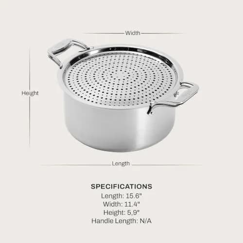 All-Clad D5 Stainless 8 Qt Stockpot & Splatter Screen | Made in USA, Even Heating, Durable, Induction Safe thumbnail 2