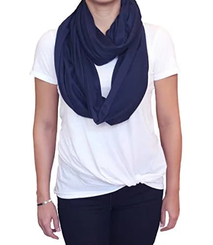 LK Baby 2pk Infinity Nursing Scarf Shawl | Soft Breathable Jersey for Breastfeeding Privacy thumbnail 5