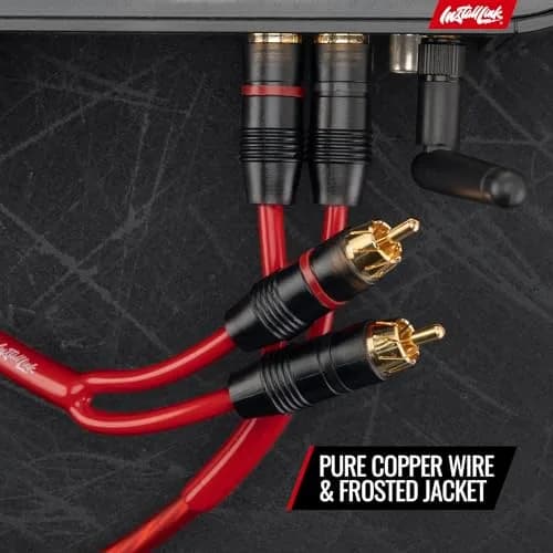 Install Link RCA Audio Cable (20 Feet) 2-Male, Stereo & Subwoofer, OFC | 6m Flexible Copper thumbnail 9