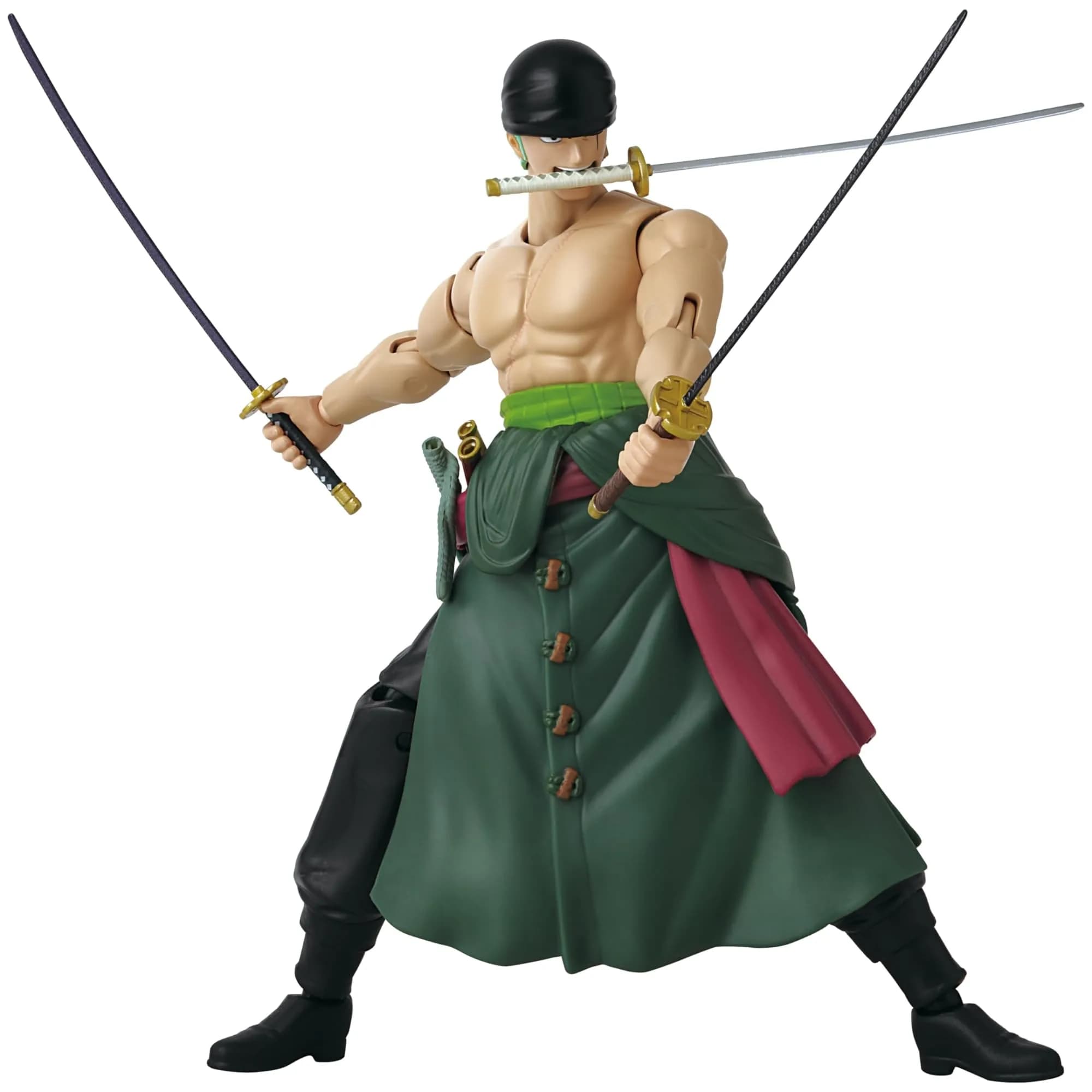 Tamagotchi Naruto Uzumaki Sage of Six Paths Action Figure | 6.5-inch Anime Hero with 20+ Articulations — Roronoa Zoro Three Sword Style / One Piece