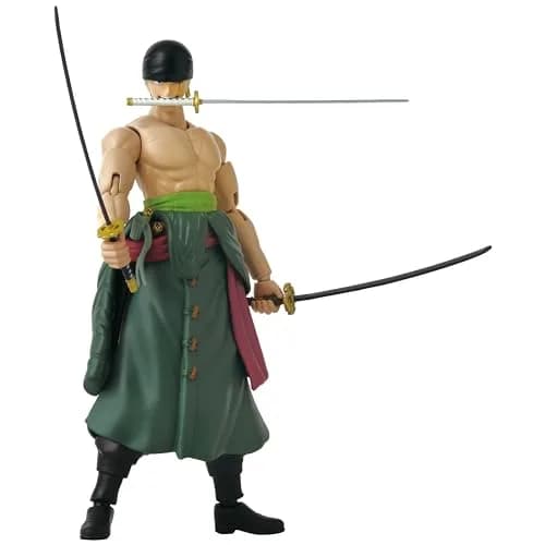 ANIME HEROES One Piece Roronoa Zoro Three Sword Style Action Figure | 6.5 inch scale, Plastic, Glossy finish, for ages 4+ thumbnail 2