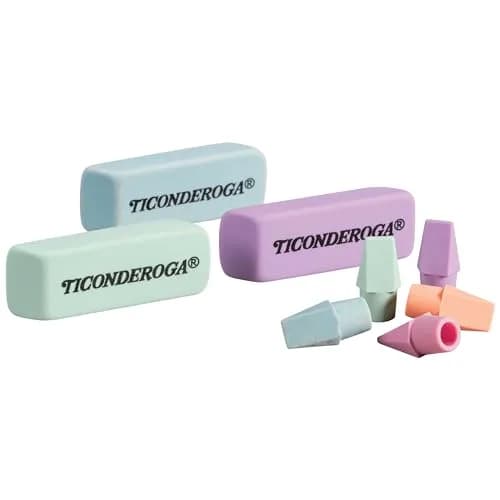 Ticonderoga Pastel Erasers 15 Count | Non-Tearing Latex-Free Office & School Supplies thumbnail 6
