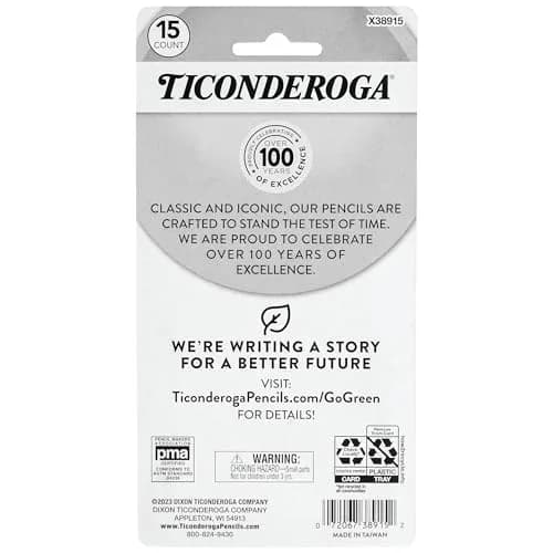 Ticonderoga Pastel Erasers 15 Count | Non-Tearing Latex-Free Office & School Supplies thumbnail 2