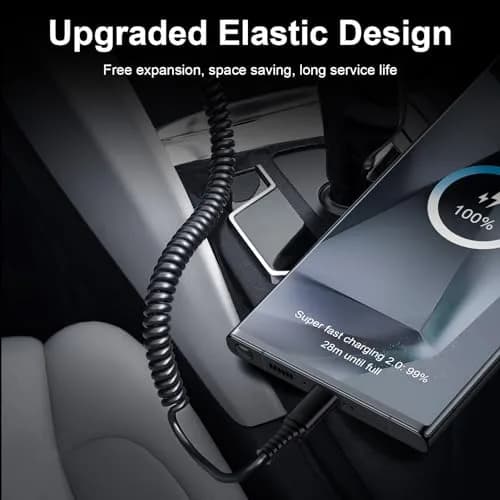 Flecom USB C Cable 5FT Fast Charging & Data Transfer for Samsung Galaxy & Android Auto thumbnail 5