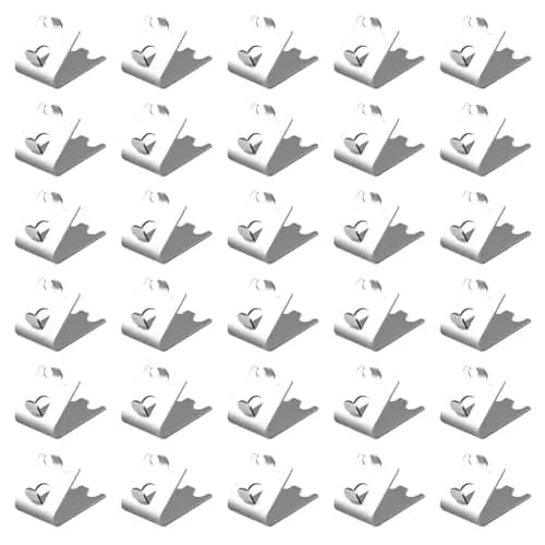LOONGYOON 30 Pack Freezer Shelf Clips 28mm (1.10") | Stainless Steel Fridge Cooler Shelf Support Clips thumbnail 1