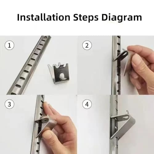 LOONGYOON 30 Pack Freezer Shelf Clips 28mm (1.10") | Stainless Steel Fridge Cooler Shelf Support Clips thumbnail 4