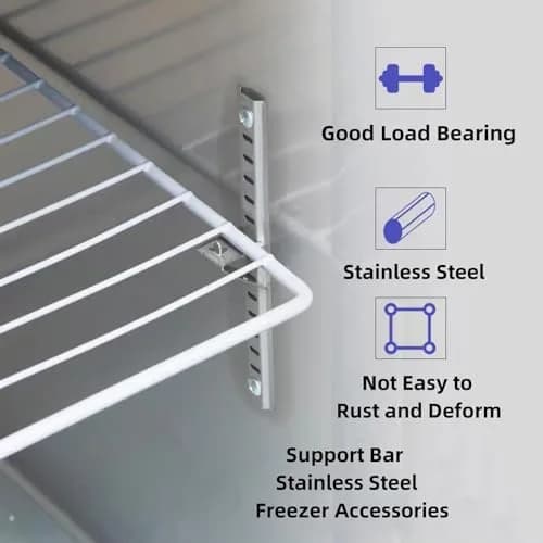 LOONGYOON 30 Pack Freezer Shelf Clips 28mm (1.10") | Stainless Steel Fridge Cooler Shelf Support Clips thumbnail 5