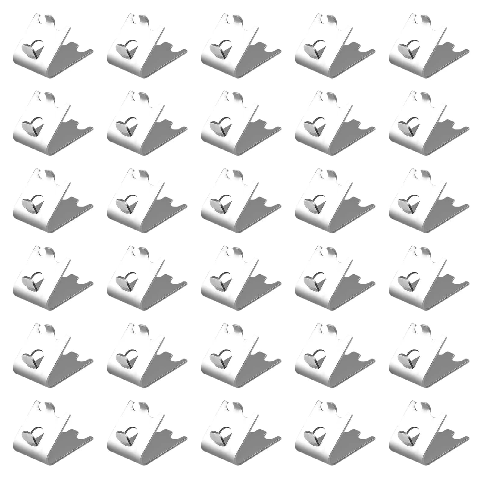 LOONGYOON 30 Pack Freezer Shelf Clips 28mm (1.10") | Stainless Steel Fridge Cooler Shelf Support Clips — ‎stainless Steel
