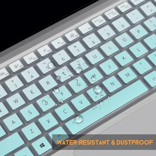 CaseBuy Keyboard Cover for Dell Latitude 7420 7430 7440 7450 14, Latitude 3450 3440 5450 5440 5430 5431 5420 9420 9430, Latitude 9510 9520 7520 15.6 & 7650 7640 16" Laptop Skin-Ombre Mint | Ultra-thin, dust-proof protection thumbnail 4