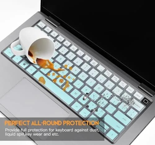 CaseBuy Keyboard Cover for Dell Latitude 7420 7430 7440 7450 14, Latitude 3450 3440 5450 5440 5430 5431 5420 9420 9430, Latitude 9510 9520 7520 15.6 & 7650 7640 16" Laptop Skin-Ombre Mint | Ultra-thin, dust-proof protection thumbnail 6