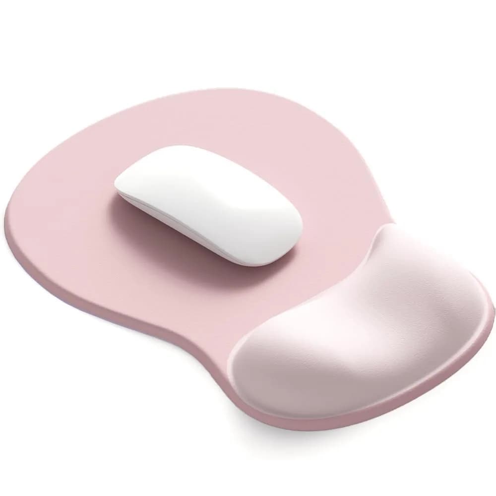 DEMON CHEST ErgoComfort Gel Wrist Rest Mouse Pad & Keyboard Wrist Rest Set - 02Pink Serenity | Ergonomic Support for Long Work Sessions - main product image