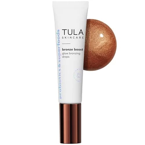 TULA Bronze Boost Glow Bronzing Drops 1 fl oz | Instant Sun-Kissed Finish, Hydrating Serum thumbnail 1