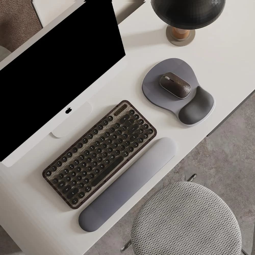 DEMON CHEST ErgoComfort Gel Wrist Rest Mouse Pad & Keyboard Wrist Rest Set, 05Midnight Wave, 10.2" x 7.9" | Ergonomic Support for Office & Gaming - view 2