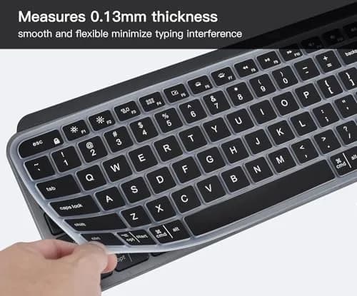 DAMMOMKO Keyboard Cover Skin for Logitech MX Keys S & MX Keys Wireless Keyboard | Ultra Thin Silicone thumbnail 4