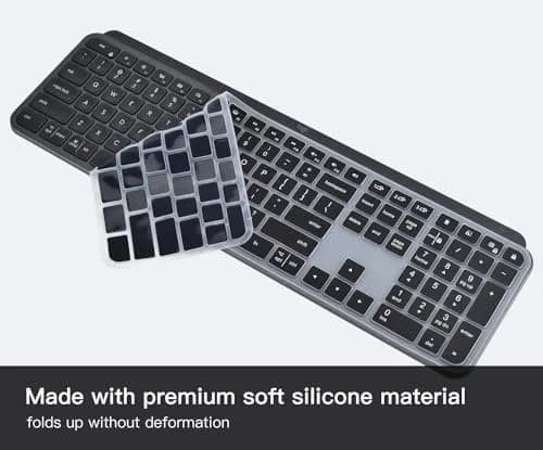 DAMMOMKO Keyboard Cover Skin for Logitech MX Keys S & MX Keys Wireless Keyboard | Ultra Thin Silicone thumbnail 3