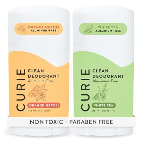 Curie Natural Deodorant for Women - Orange Neroli + White Tea | Aluminum Free, Vegan, Paraben Free, 2pk thumbnail 1