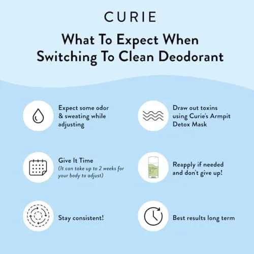 Curie Natural Deodorant for Women - Orange Neroli + White Tea | Aluminum Free, Vegan, Paraben Free, 2pk thumbnail 4
