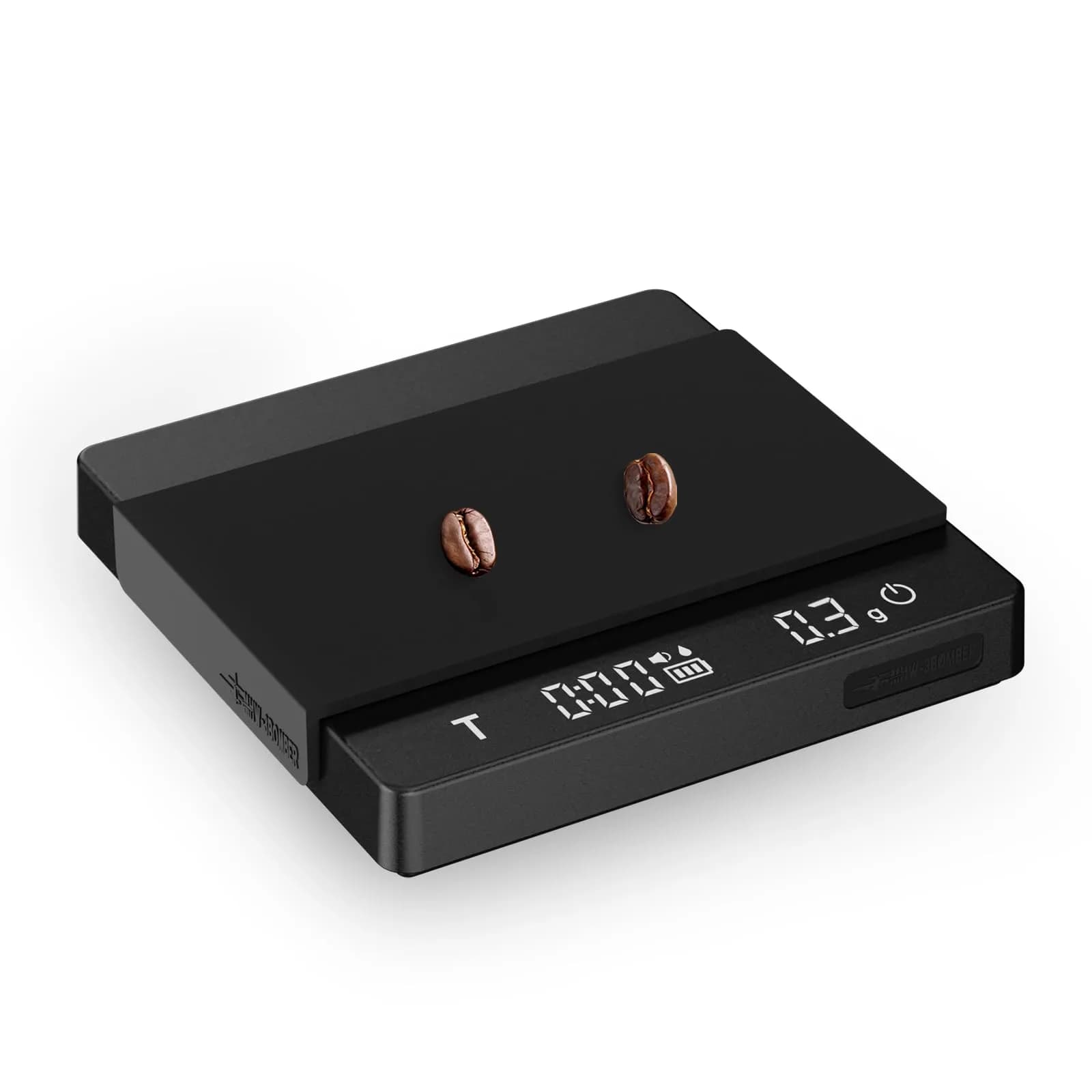MHW-3BOMBER Black 0.1g Espresso Scale with Timer & Rechargeable Battery | 2000g Capacity — 2.0 Black