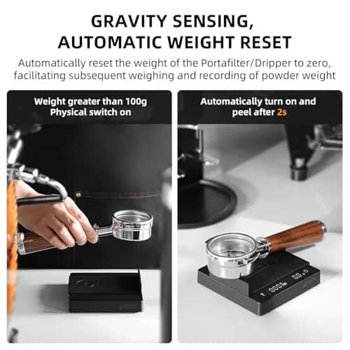 MHW-3BOMBER Black 0.1g Espresso Scale with Timer & Rechargeable Battery | 2000g Capacity thumbnail 5
