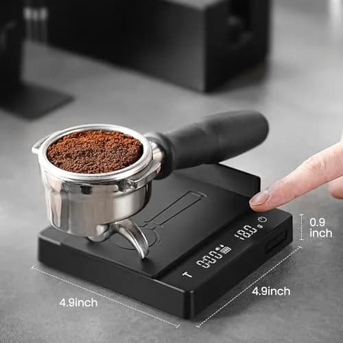 MHW-3BOMBER Black 0.1g Espresso Scale with Timer & Rechargeable Battery | 2000g Capacity thumbnail 6