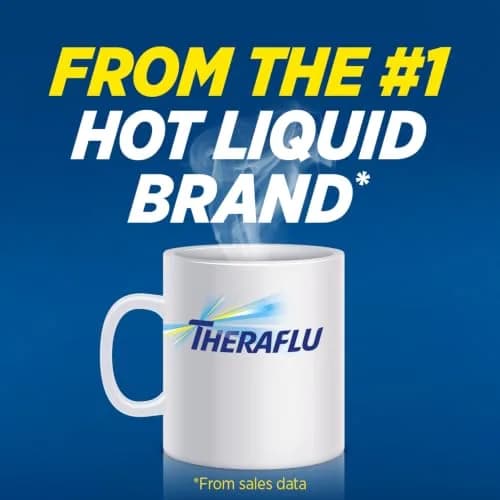 Theraflu Day and Night Pack 18 Packets | Severe Cold Relief Powder for Adults & Kids thumbnail 9