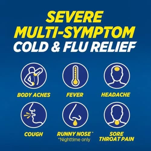 Theraflu Day and Night Pack 18 Packets | Severe Cold Relief Powder for Adults & Kids thumbnail 3