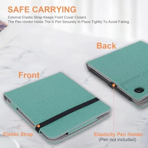 Vakarey Kobo Libra Colour Case with Pen Holder Sleep Cover | Adjustable Angles & Auto Sleep/Wake (110 chars) thumbnail 2