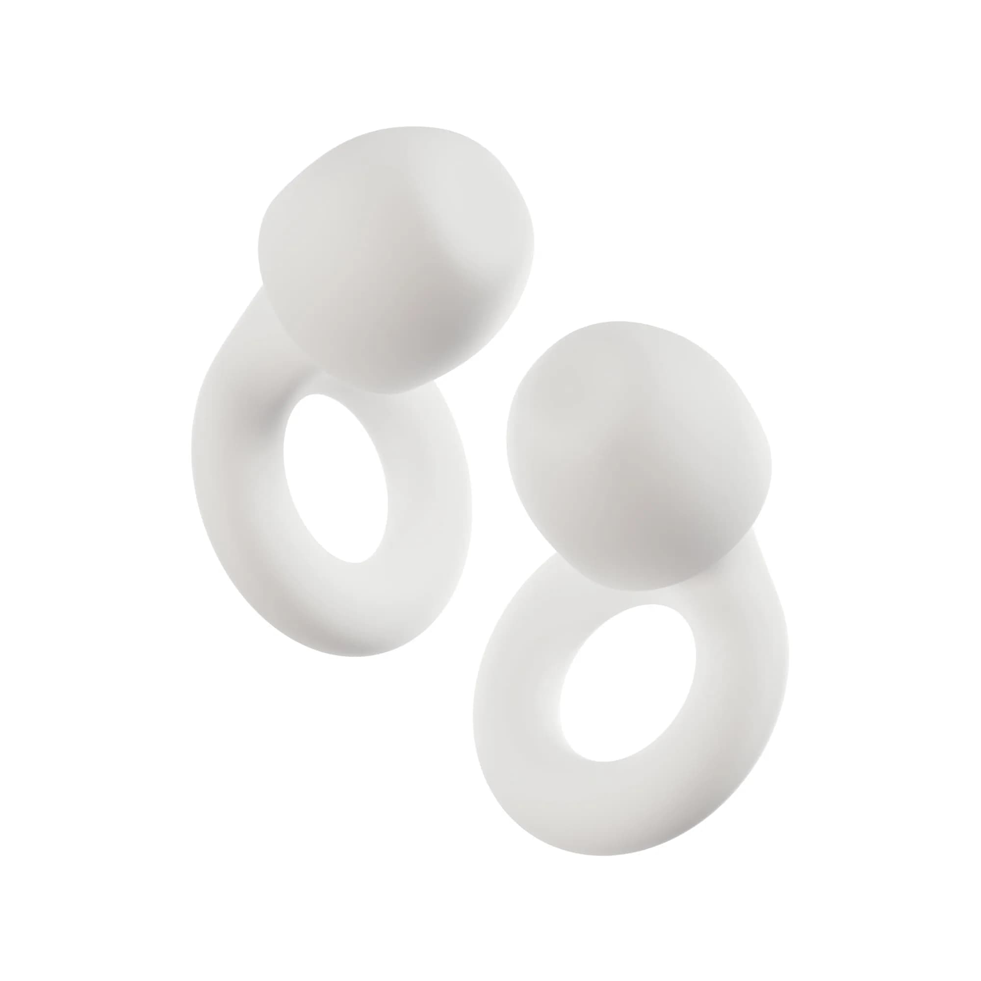 Loop Quiet 2 Ear Plugs - 24dB SNR Noise Reduction, Reusable Silicone Hearing Protection | Comfortable Fit for Sleep & Focus — White
