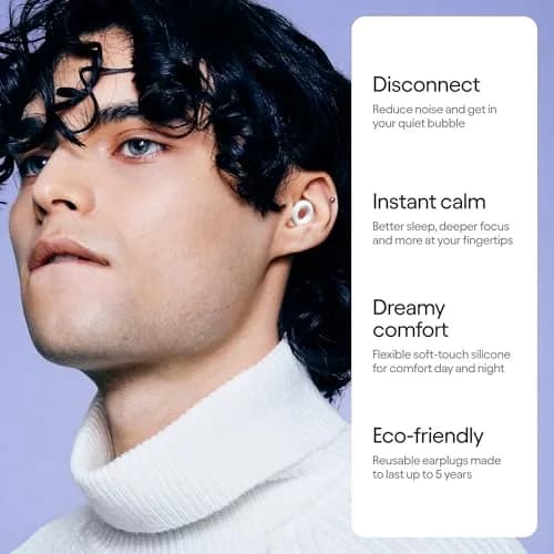 Loop Quiet 2 Ear Plugs - 24dB SNR Noise Reduction, Reusable Silicone Hearing Protection | Comfortable Fit for Sleep & Focus thumbnail 2