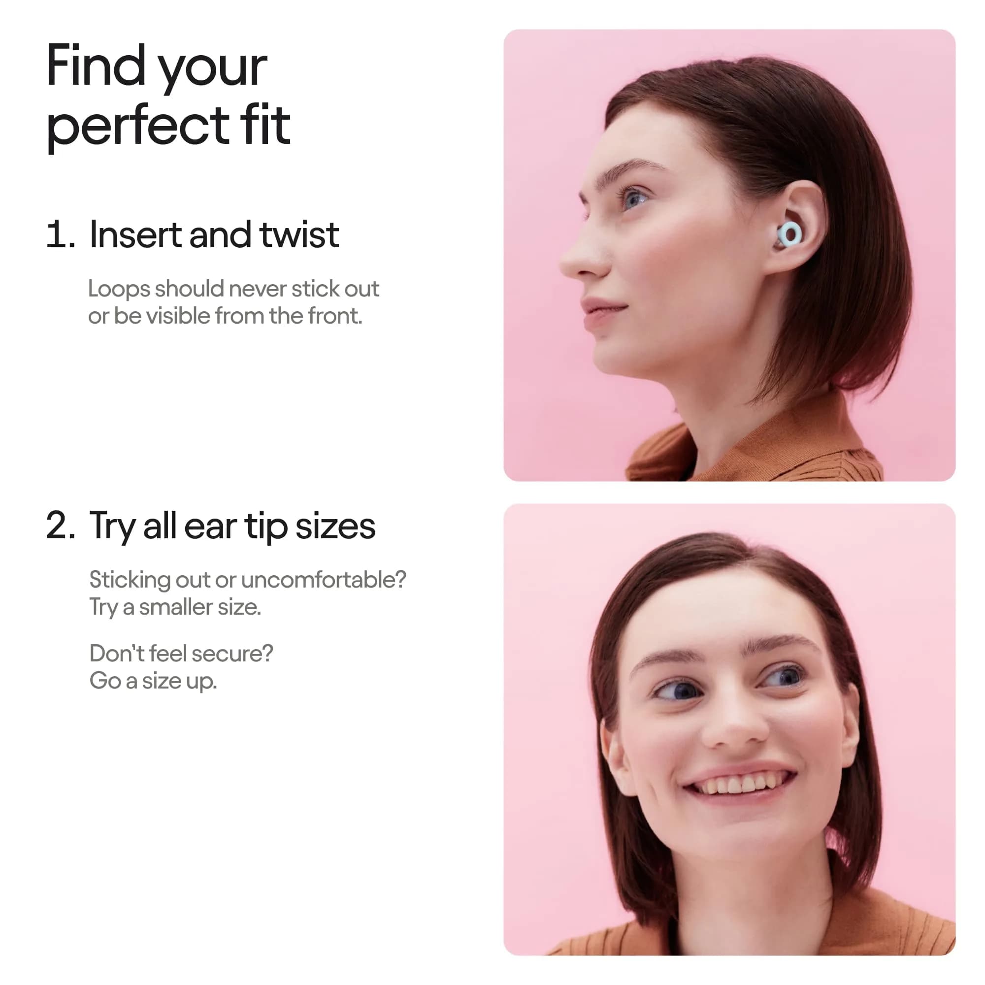 Loop Quiet 2 Ear Plugs for Sleep & Focus in Black - 24dB Noise Reduction | Ultra-Comfy Reusable Hearing Protection - view 7