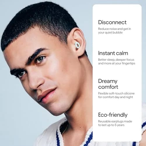 Loop Quiet 2 Ear Plugs for Sleep & Focus | 24dB Noise Reduction, Reusable Silicone Hearing Protection - view 2