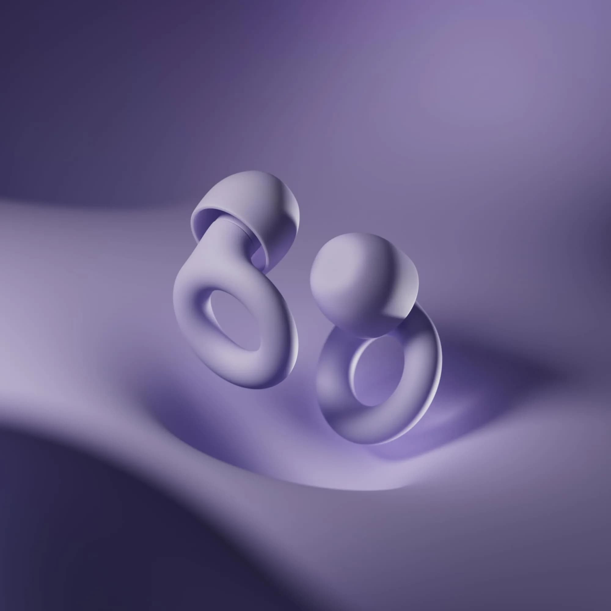 Loop Quiet 2 Ear Plugs - Violet, 24dB SNR | Ultra-Comfy Reusable Hearing Protection for Sleep - view 5