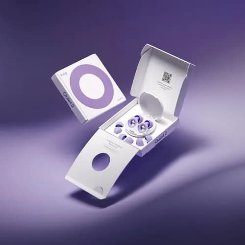 Loop Quiet 2 Ear Plugs - Violet, 24dB SNR | Ultra-Comfy Reusable Hearing Protection for Sleep thumbnail 3