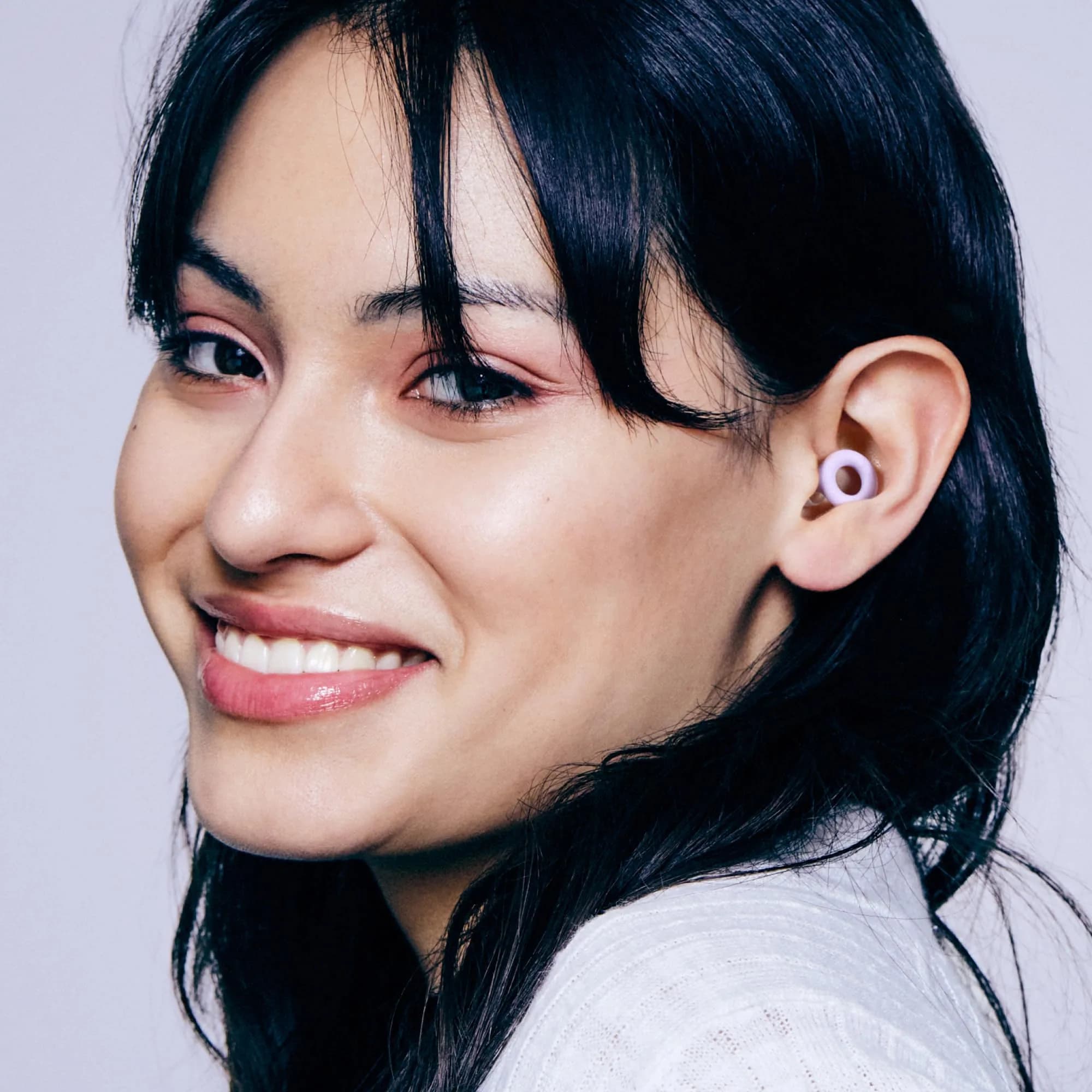 Loop Quiet 2 Ear Plugs - Violet, 24dB SNR | Ultra-Comfy Reusable Hearing Protection for Sleep - view 4