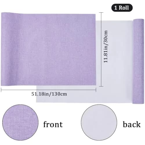 CRASPIRE Linen Book Cloth Light Purple Lilac | Vintage Bookbinding Fabric for DIY & Archival Use thumbnail 2