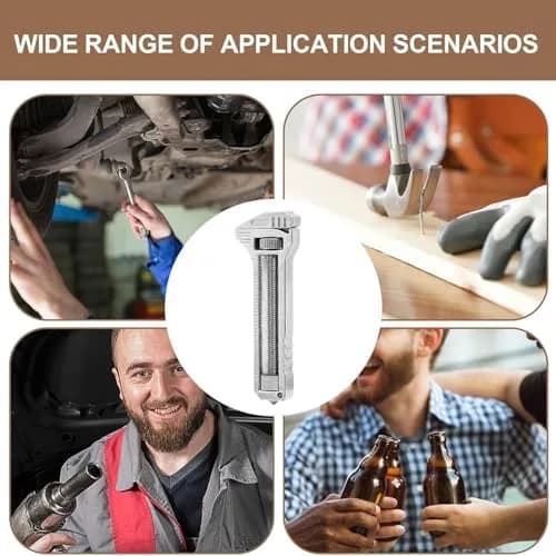 ORLUK Compact Titanium Multitool - Mini Wrench, Bottle Opener, Caliper, 2Pcs | Portable & Multifunctional thumbnail 4