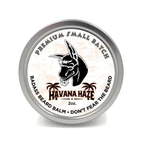 Badass Beard Care Beard Balm - The Havana Haze, 2 Ounce | All Natural Ingredients, Promotes Healthy Beard & Skin thumbnail 3