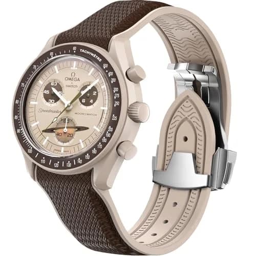 REBANDACE Watch Strap for Omega x Swatch MoonSwatch 20mm | Curved No Gap Replacement Strap for Men Women thumbnail 1