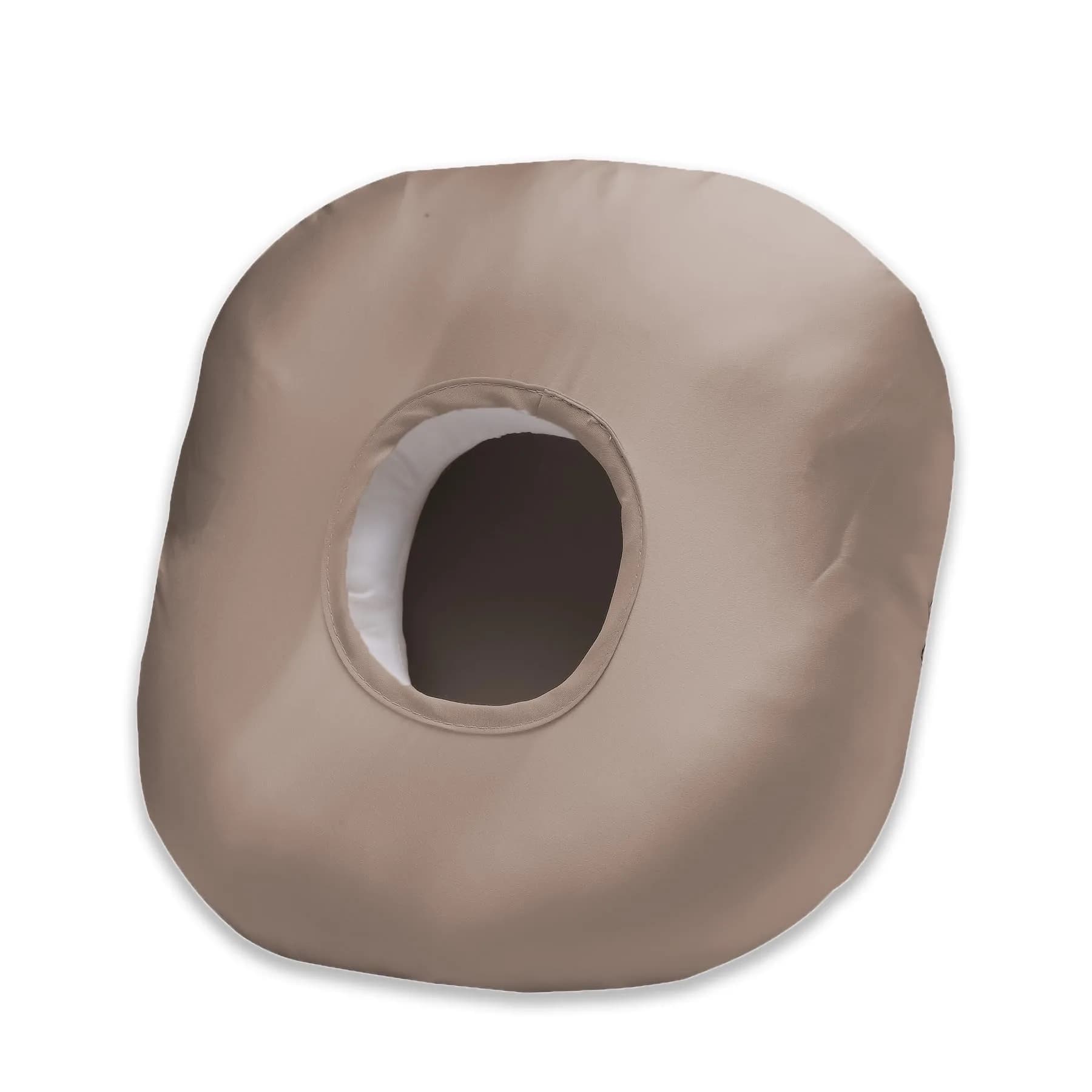 Wuronsa Light Brown Silk Ear Piercing Pillow with Hole for Cartilage Piercings & CNH Support - main product image