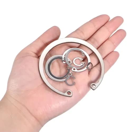 uxcell 20Pcs 9mm Internal Retaining Ring Circlip | Stainless Steel, Corrosion-Resistant, 20 Pack thumbnail 5
