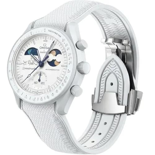 REBANDACE Watch Band for Omega x Swatch MoonSwatch 20mm | Curved No Gap Silicone Strap for Men Women thumbnail 1