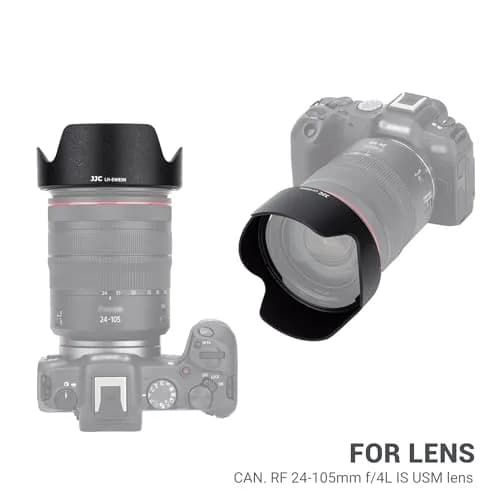 JJC Lens Hood for Canon RF 24-105mm f/4L IS USM Lens, Replaces EW-83N | Supports 77mm Filter & Cap, Anti-Flare, Compact Storage thumbnail 2